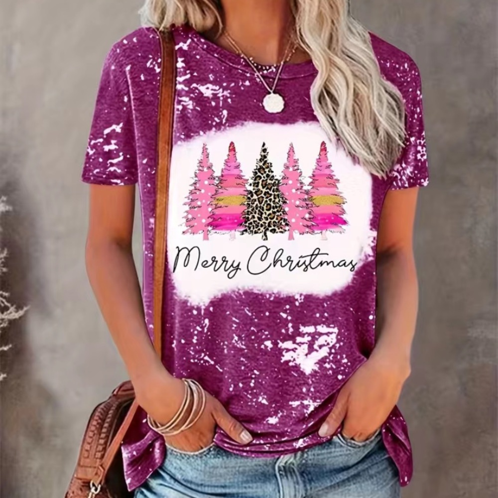 1239. 🎉🎄Women’s Short Sleeve Holiday Shirt